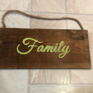 Wooden sign